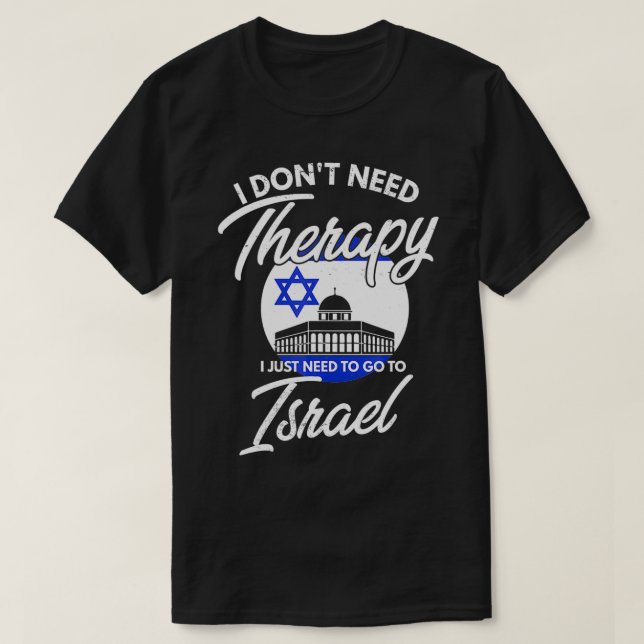 Israelisk Flagga I Israel Flagga I Vacation Gift I T Shirt (Design framsida)