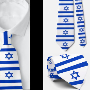 israelisk Flagga judisk nos Tie Slips