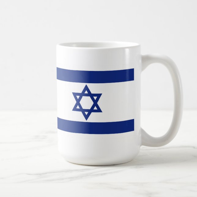 Israelisk Flagga Kaffemugg (Höger)