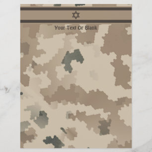 Israelisk Flagga på Desert Camo