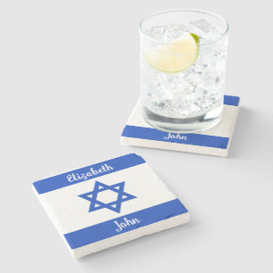 Israelisk Flagga Personlig Stenunderlägg