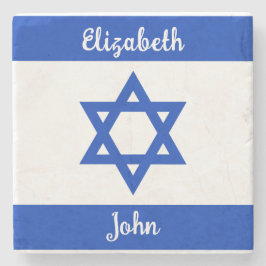 Israelisk Flagga Personlig Stenunderlägg