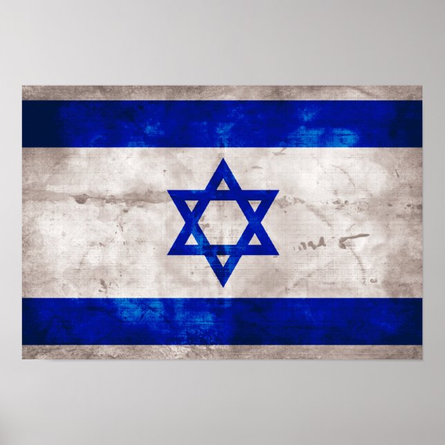Israelisk Flagga Poster (Framsidan)