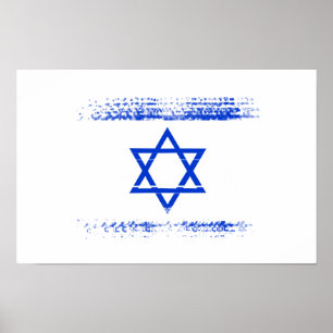 Israelisk flagga poster