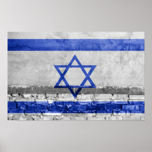 Israelisk flagga poster