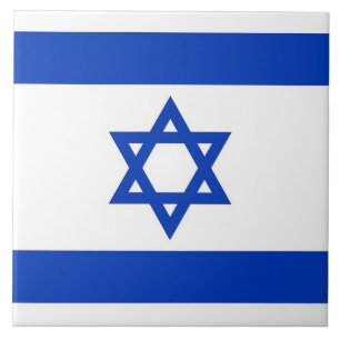 israelisk Flagga Tile Kakelplatta