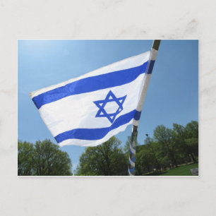 Israelisk Flagga Vykort