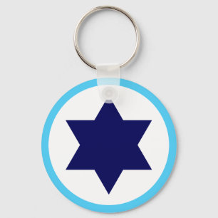 israelisk IAF Blue Star Roundel Nyckelring