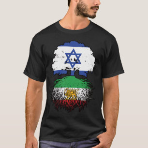 Israelisk Odlad Iransk Rötter Lejon och Sol T Shirt
