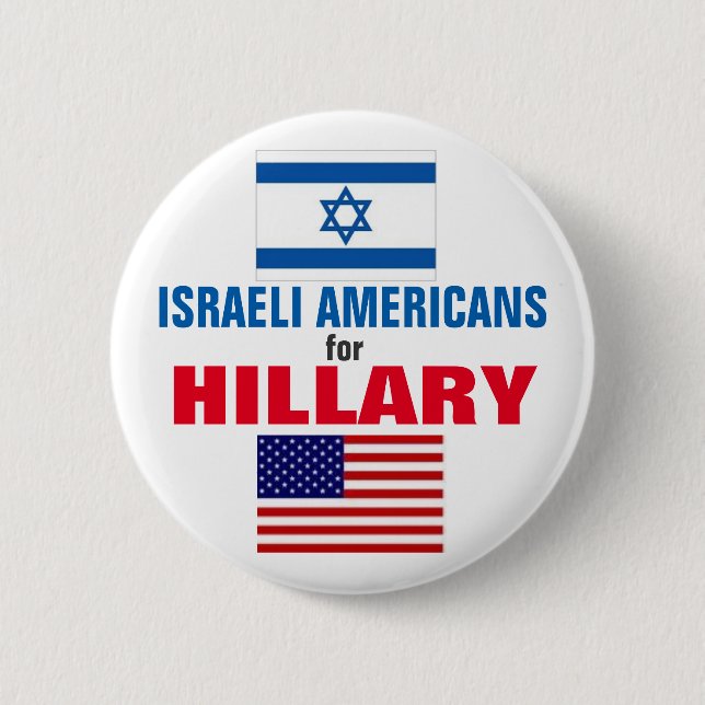 Israeliska amerikaner för Hillary 2016 Knapp (Framsida)