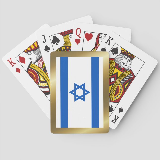 Israeliska Flagga Casinokort (Baksidan)