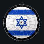 Israeliska Flagga Dartboard och Israel/speltavla Darttavla<br><div class="desc">Dartboard: Israels och Israels flagga darts,  familjejordspel - kärlek mitt land,  sommarspel,  helgdag,  fars dag,  födelsedagsfest,  college studenter/roligtar</div>