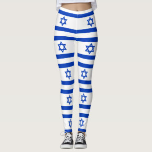 Israeliska Flagga (Israel) Leggings