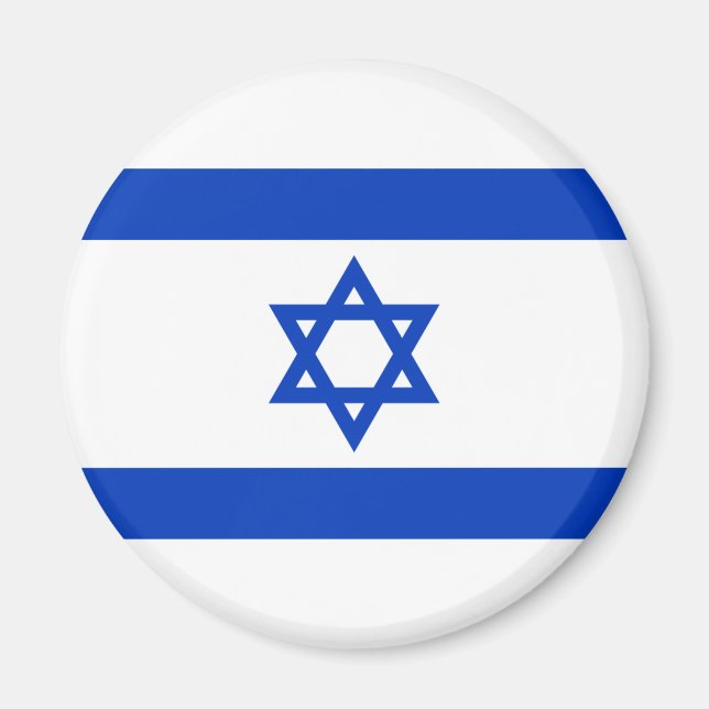Israeliska Flagga (Israel) Magnet (Framsidan)
