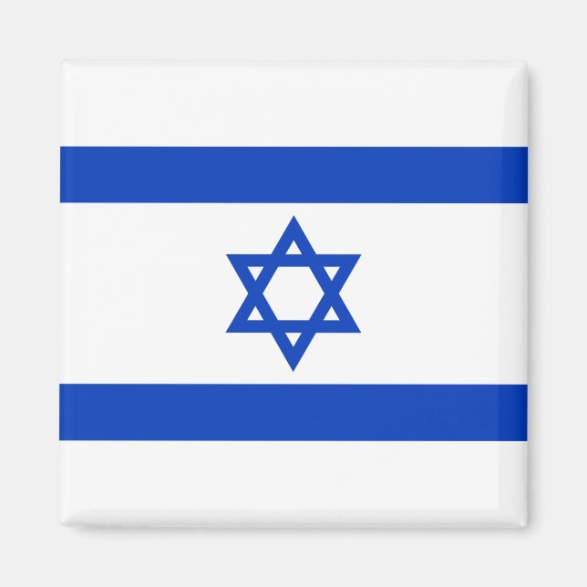 Israeliska Flagga (Israel) Magnet (Framsidan)