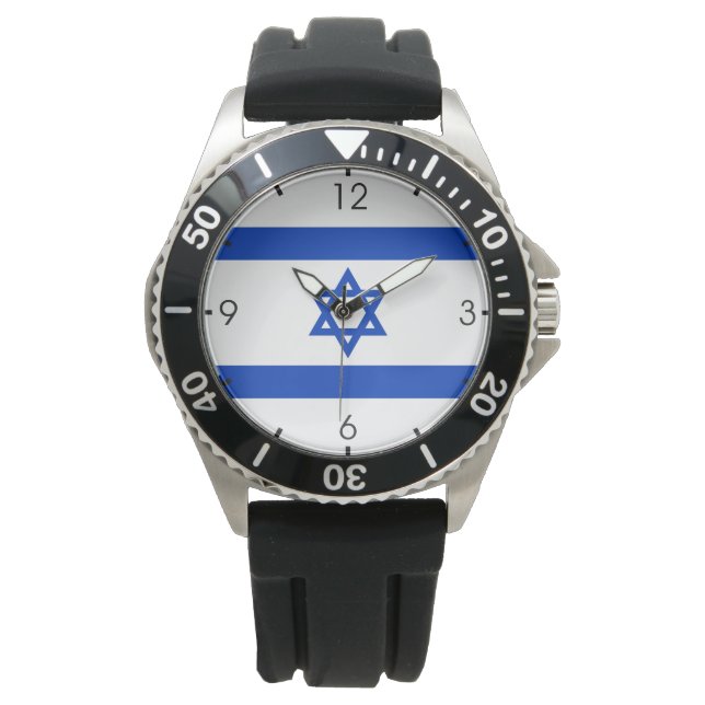 Israeliska Flagga (Israel) Se Armbandsur (Framsida)