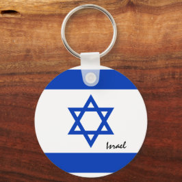 Israeliska Flagga och israeliska helgdag, patriote Nyckelring