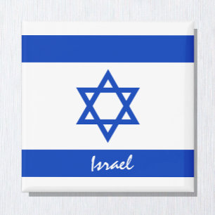 Israeliska flagga och israeliska helgdag/sportfant magnet