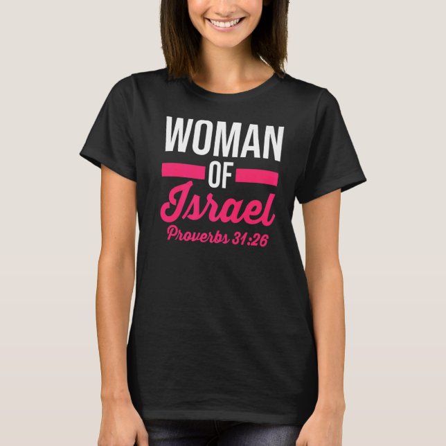Israeliska hebreiska, kristna kvinnor i Israels or T Shirt (Framsida)