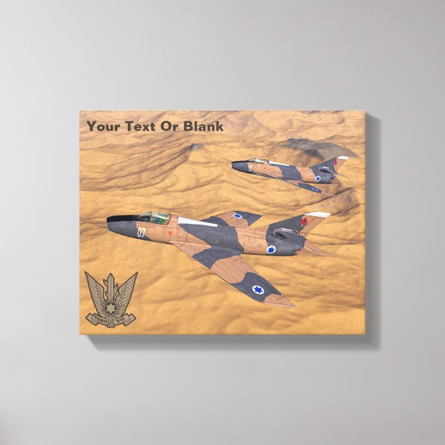 Israeliska Toppen Mystères över öknen Canvastryck (Framsida)