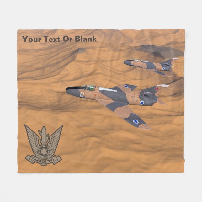 Israeliska Toppen Mystères över öknen Fleecefilt (Framsidan (Horisontell))