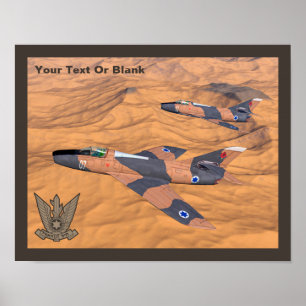 Israeliska Toppen Mystères över öknen Poster