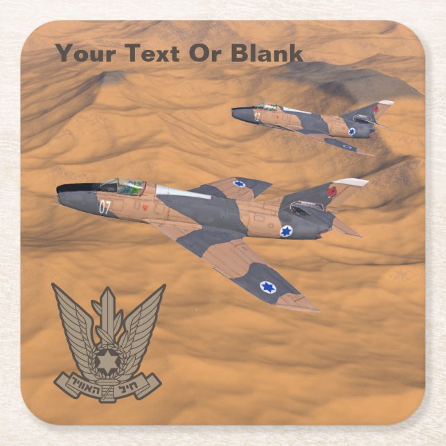 Israeliska Toppen Mystères över öknen Underlägg Papper Kvadrat (Framsidan)
