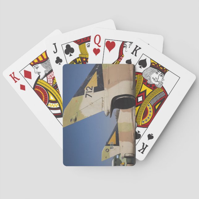 Israeliskbyggd Kfir-jaktplan Spel Kort (Baksidan)