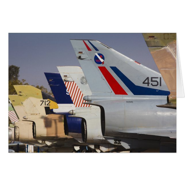 Israeliskt byggt Kfir-kombattant Hälsningskort (Framsidan Horizontal)