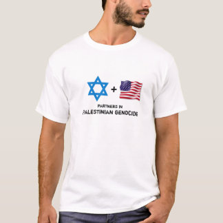 Israeliskt folkmord för US av det palestinska Tee