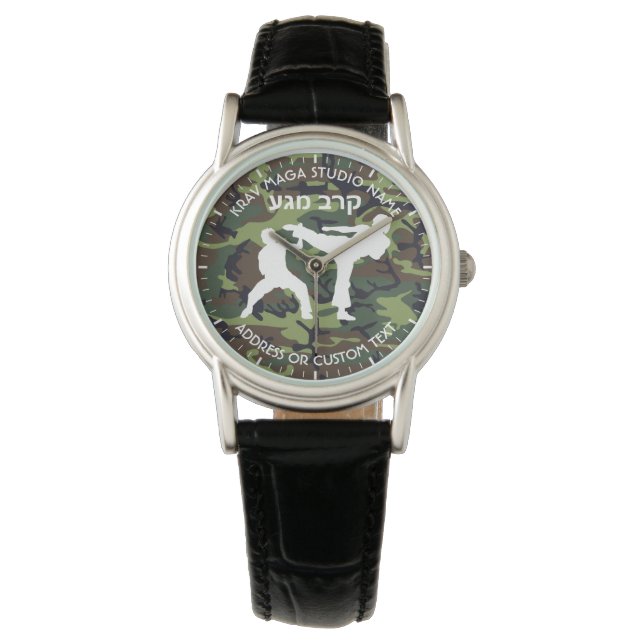 Israeliskt kombat System Krav Maga Studio Owner Armbandsur (Framsida)