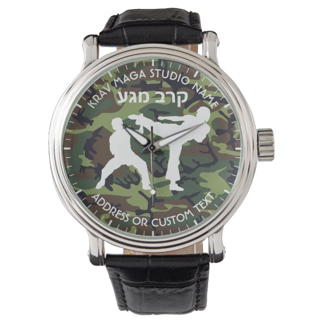 Israeliskt kombat System Krav Maga Studio Owner Armbandsur (Framsida)