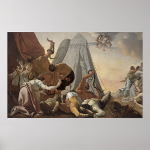 Israelites som drabbas med den skamlösa ormen poster