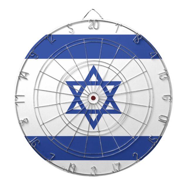 Israels flag, Davidsstjärna Judendom Judisk Darttavla (Framsidan)