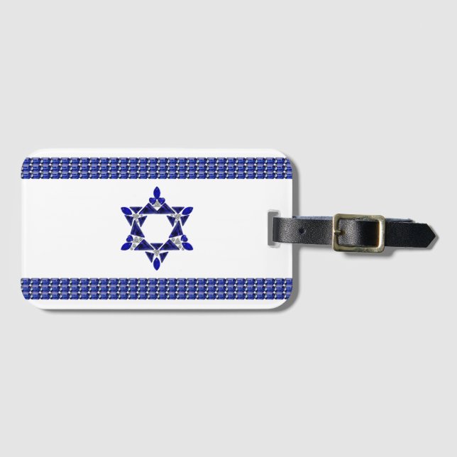 Israels flagga bagagebricka (Framsida horisontal)