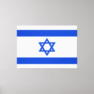 Israels flagga Blue Star of David Canvastryck