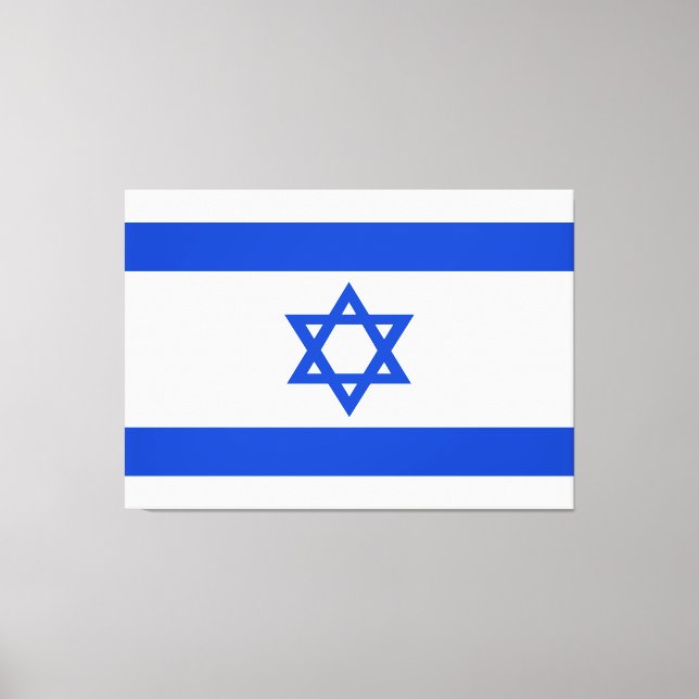 Israels flagga Blue Star of David Canvastryck (Framsida)