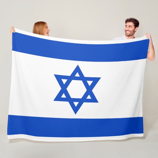 Israels flagga Blue Star of David Fleecefilt (På plats)