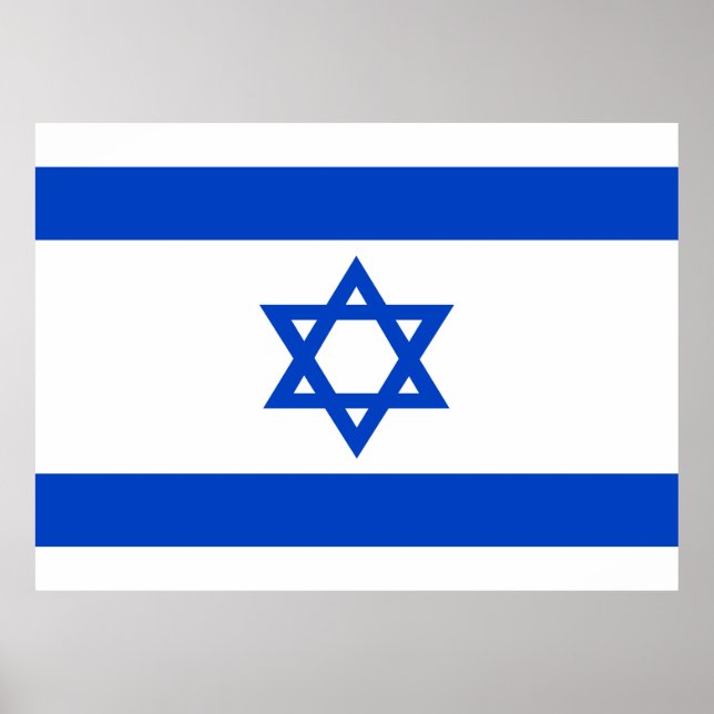 Israels flagga Blue Star of David Poster (Framsidan)