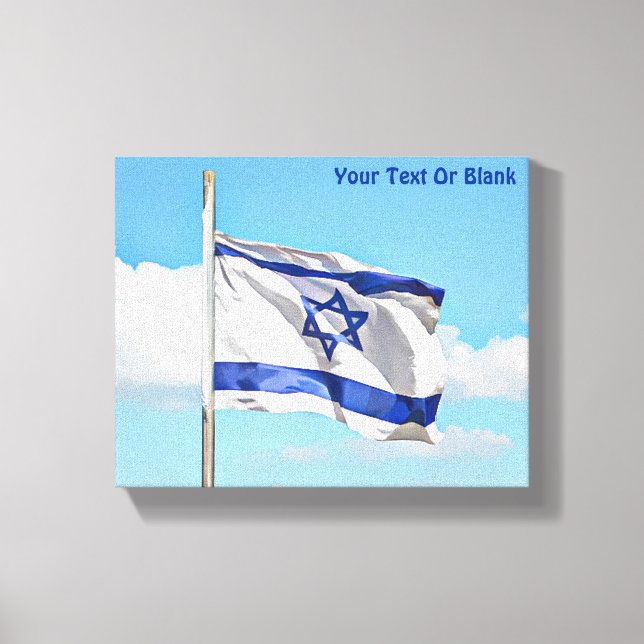 Israels flagga canvastryck (Framsida)