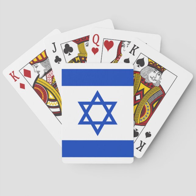 Israels flagga casinokort (Baksidan)