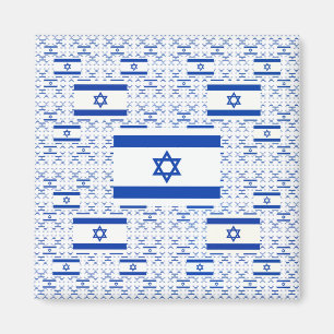 Israels Flagga - David-stjärnan - i Lagrar Magnet