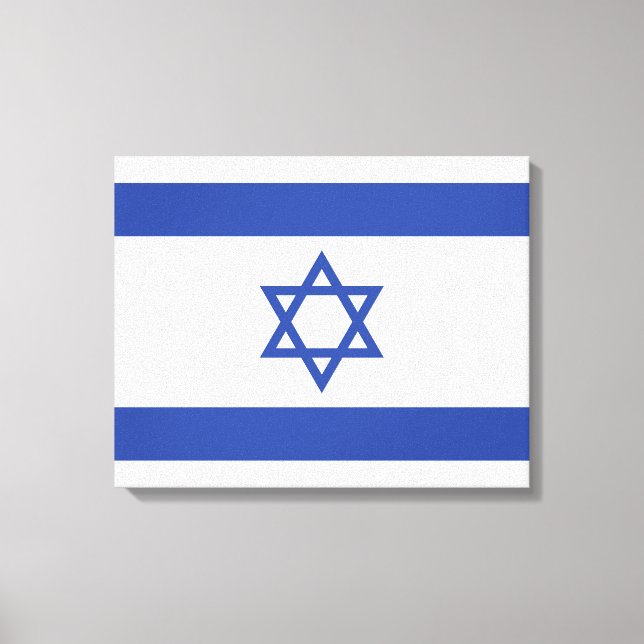 Israels flagga, Davids stjärna, judendom, judisk Canvastryck (Framsida)