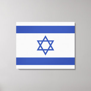 Israels flagga, Davids stjärna, judendom, judisk Canvastryck