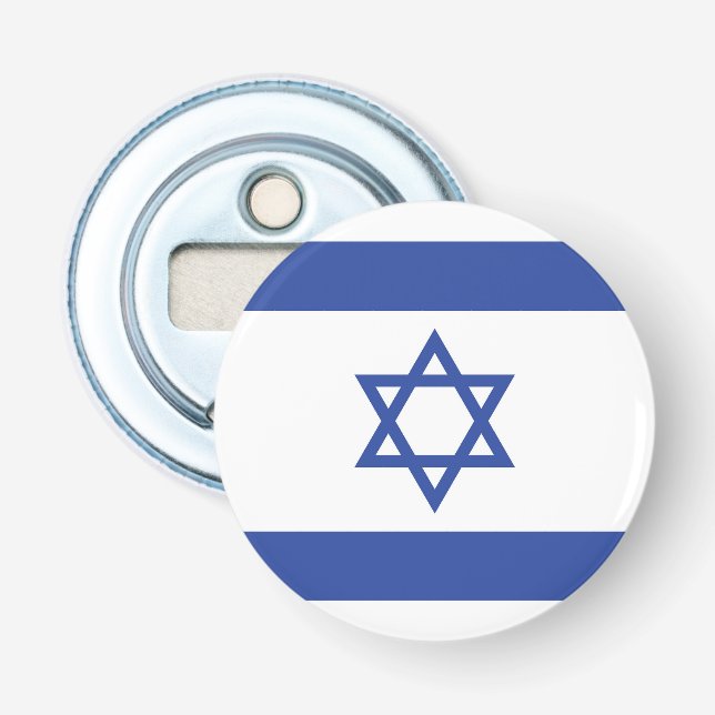 Israels flagga, Davids stjärna, judendom, judisk Flasköppnare (Framsidan)