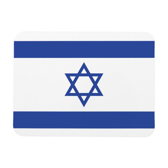 Israels flagga, Davids stjärna, judendom, judisk Magnet (Horisontell)