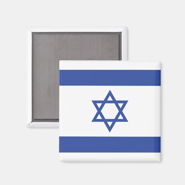 Israels flagga, Davids stjärna, judendom, judisk Magnet (Front/Back)