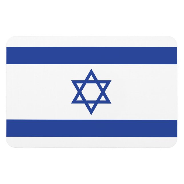 Israels flagga, Davids stjärna, judendom, judisk Magnet (Horisontell)