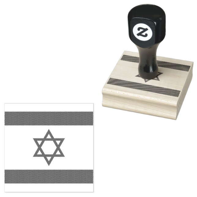 Israels flagga, Davids stjärna, judendom, judisk Stämpel (Stämplad)