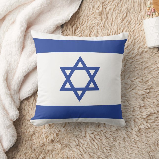 Israels flagga: Davidsstjärna, judendom, judisk, s Kudde (Filt)